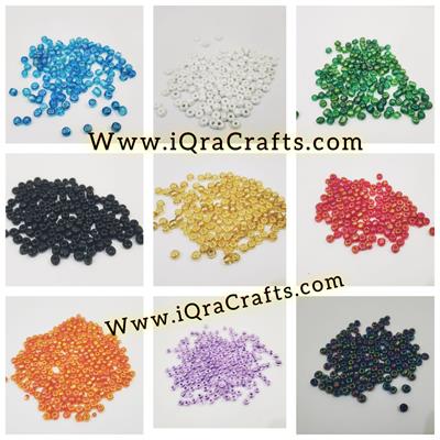 2 Tola  Round Beads, Various Colors, Pony Bead Jewelry, DIY Craftsmanship