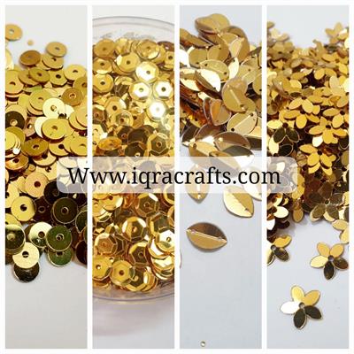 Pack Of 4 Tola (Tola Each) Beads & Sequins Beautiful Loose Sequins DIY Crafts