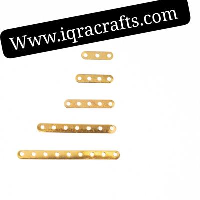 20 Pcs Gold Connector Link Multi Hole Bar Finding For Jewelry Making (3/5/7/9 holes)