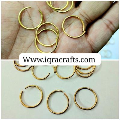 10gm Gold Jump Rings, Connector Used In Jewelery Bags DIY Etc 18mm