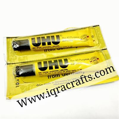 Pack of 2 All Purpose UHU Glue Tube (35ML), Used In Sequins Crafts DIY etc.