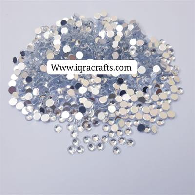 300 Pcs Each, Resin Beads DIY Sewing White 4mm