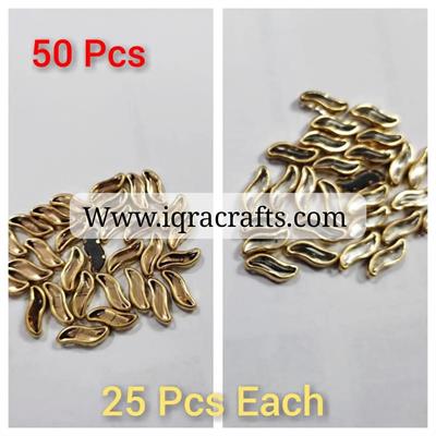 50 Pcs Real Kundan Beads DIY Sewing Jewelry Decoration