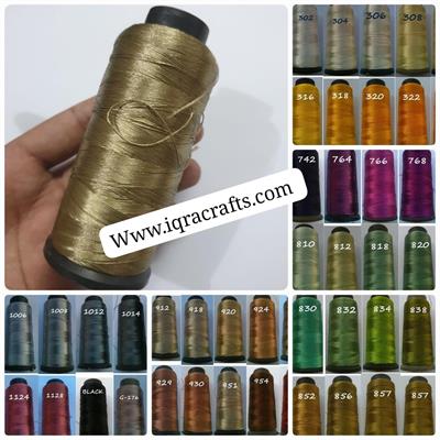 1 Pcs Embroideryin Various Color,s Silk Thread Cone, Craft Crochet 