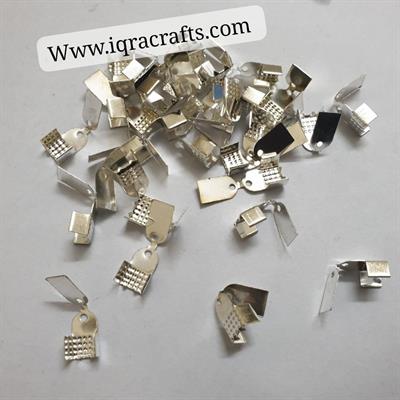  25 Pcs Steel Metal Clips for Making Crafts jewellery safety locking Clip Tin Can Silver 10 mm