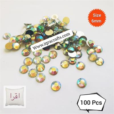 100 Pcs Each, Resin Beads DIY Sewing Multicolor 6mm
