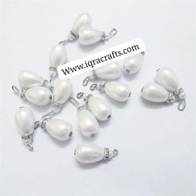 15 Pieces White Hanging Decorative Small Tassel Crafting Sewing Clothing Accessories Latkan (2cm)