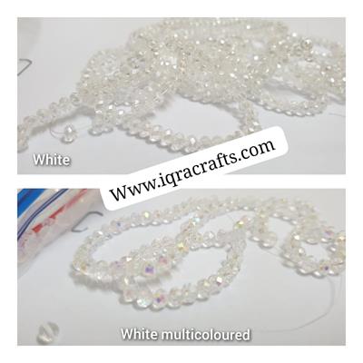 3 mm Faceted Rondell Chinese Crystal Glass Beads 100 plus pcs Craft Sets