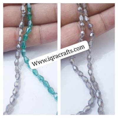 7 mm Faceted Rondell Crystal Glass Beads 60 pcs Craft Sets