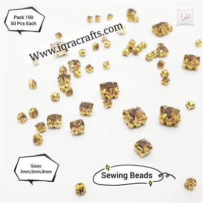 150 Pcs High Quality Crystal Acrylic Sew On Rhinestones 