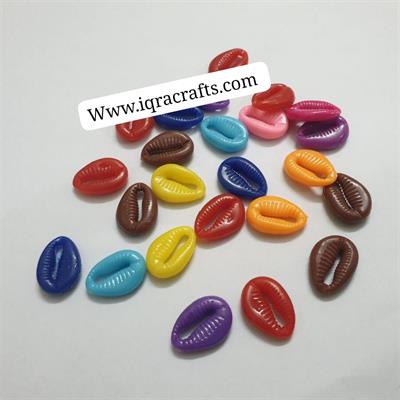 30 Pcs Acrylic Cowrie Beads Multicolor, 18x15mm Craft Sets DIY