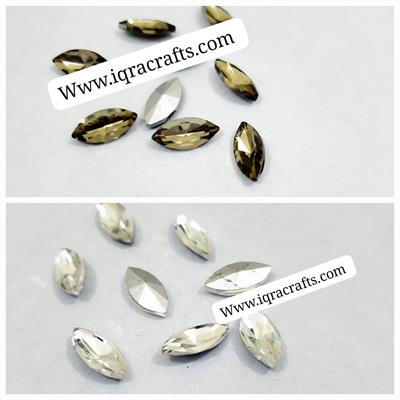 20 Pcs ,Crystal Faceted Silver/Gold eye Beads, Crafts DIY 
