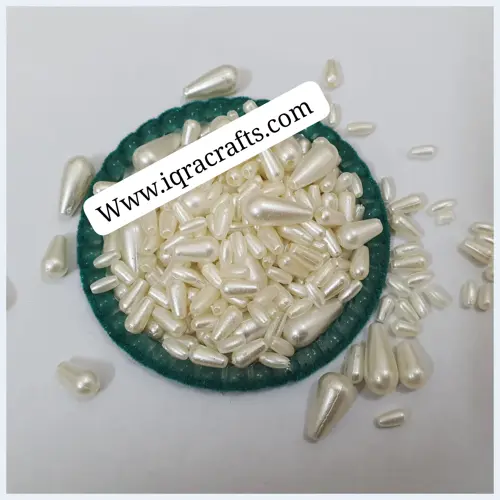 20 gm Drop Pearl Beads Flatback Pearls for Nail Art DIY Phone Case Decoration, 