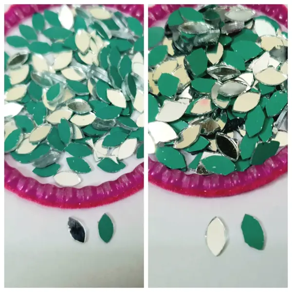 200 Pcs DIY Small Craft Mirrors Eye, Shape for Crafts Projects, Decoration 10mm/8mm