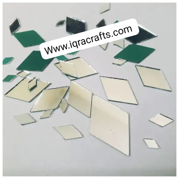 40 gm Mixed Sizes Dimond Shape Mirror Craft And Also Used In Embroidery
