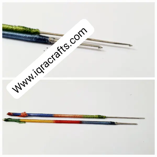 2 Pcs  Aari For Embroidery Thread Work & Beads Crafting Sewing DIY 