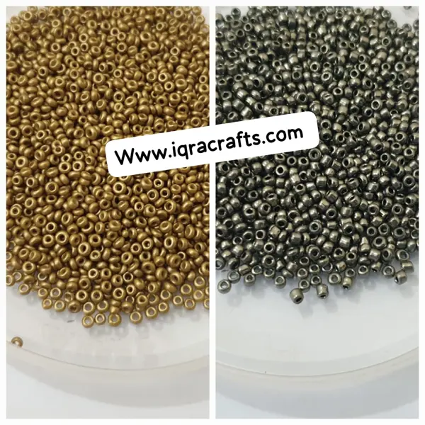 Pack of 6 (Tola each) Mat Glass 2mm Round Beads, Various Colors, Pony Bead Jewelry, DIY Craftsmanship