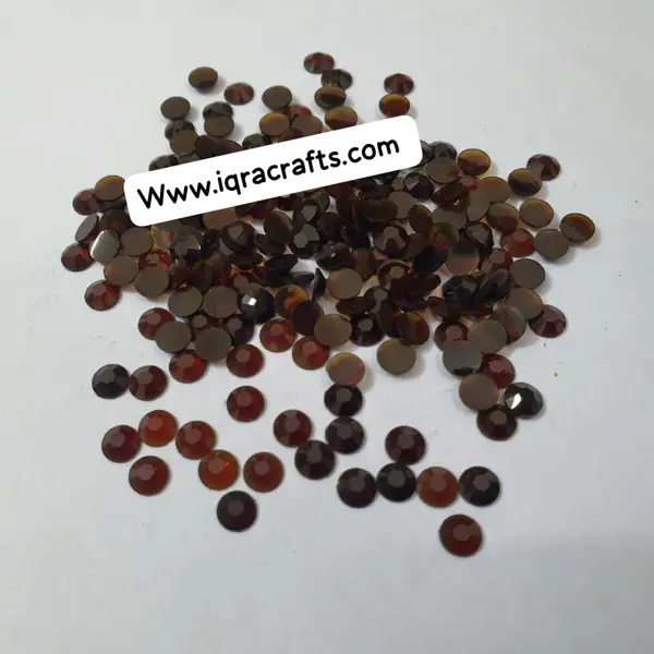 200 Pcs Round Black BRown Resins High Quality Beads DIY Sewing Craft Sets Black 5mm