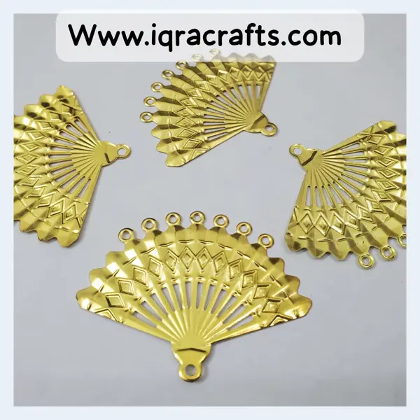 10 Pcs Gold Metal Beads For Crafts Jewel DIY in various Shapes & Sizes