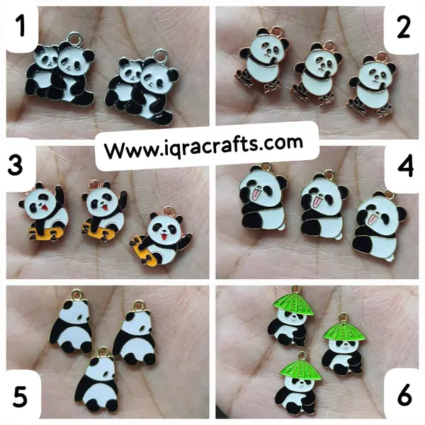 2 Pcs  Cute Colorful Flower Charms Gold Plated Butterfly Crafts Making Accessories