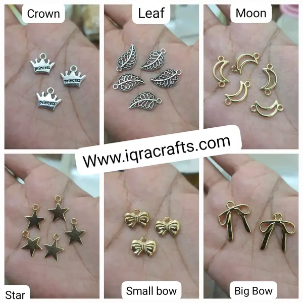 2 Pcs  Cute Colorful Flower Charms Gold Plated Butterfly Crafts Making Accessories