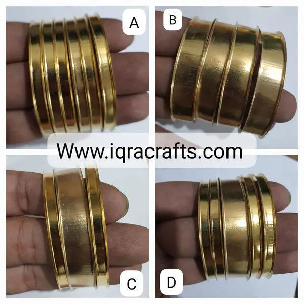2.25 inch,1 Pair 2 Metal Bases For Bangles Kangan 