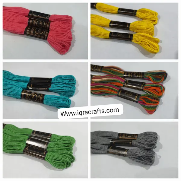 3 Pcs, ross Stitch Cotton Embroidery Thread Floss