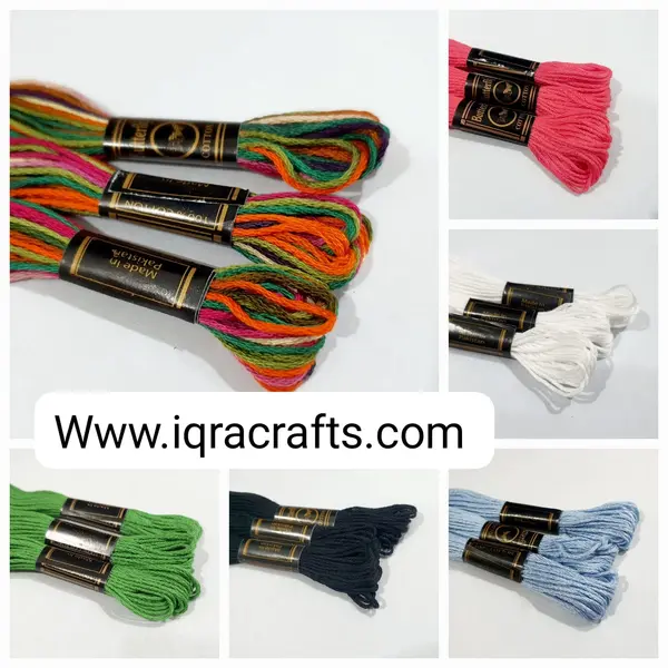 3 Pcs, ross Stitch Cotton Embroidery Thread Floss