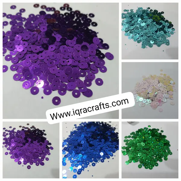 1 Tola 5mm Disc Round Sitaray in various Colors