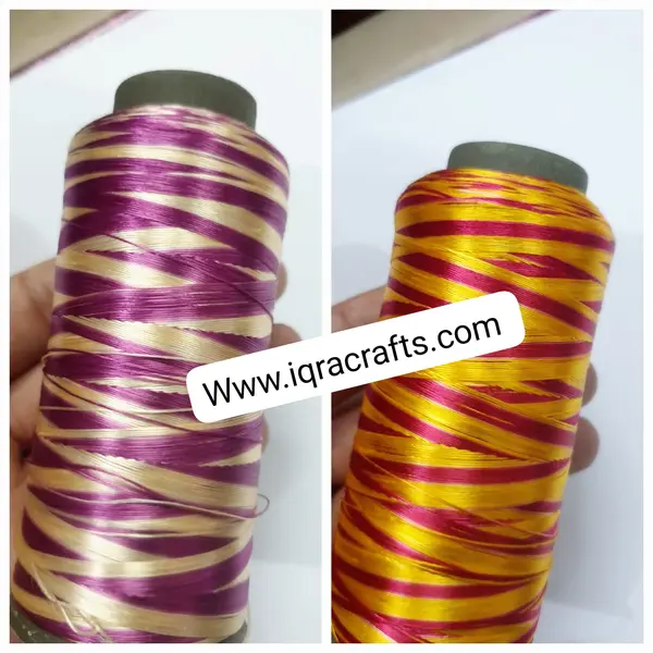 1 Pcs Embroideryin Various Color,s Silk Thread Cone, Craft Crochet