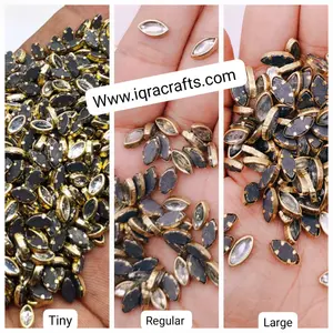 Eye Shape, 10 gm eye  Real Kundan 6MM Beads DIY Sewing Jewelry Decoration, 