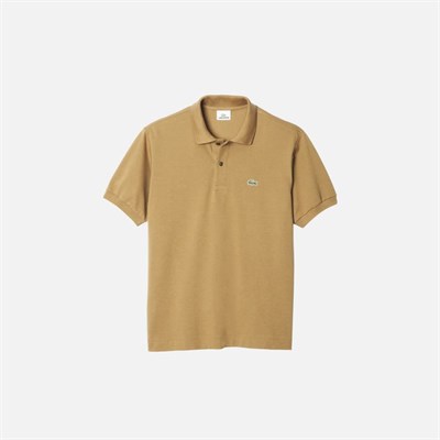 LACOSTE POLO T-SHIRT - DATE BROWN COLOR