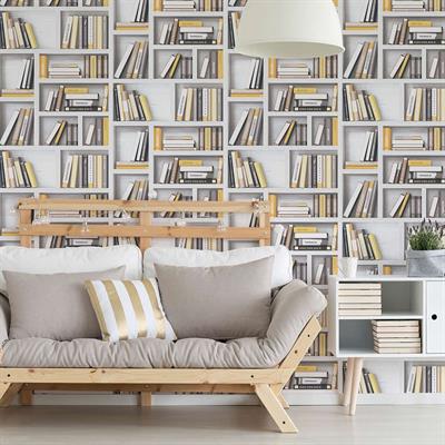 BOOKSHELF BLISS - SKYFALL WALLPAPER RO