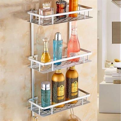 THREE LAYER ALUMINIUM STRAIGHT BATHROOM SHELF