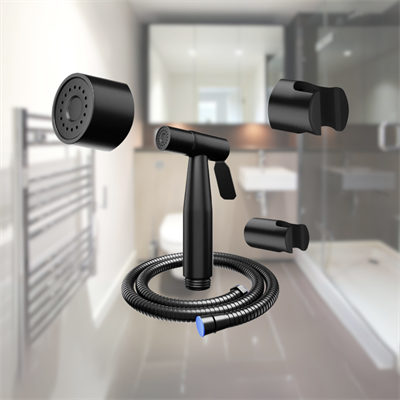 MATTE BLACK STAINLESS STEEL MUSLIM SHOWER SET