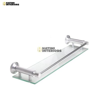 ALUMINUM SCRATCHLESS GLASS SHELF