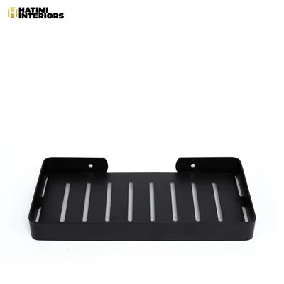 BLACK STAINLESS STEEL SOAP DISH TRAY
