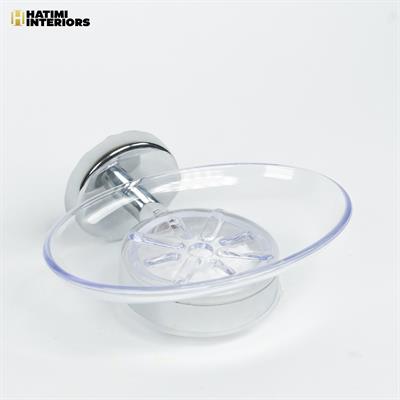 PREMIUM CHROME SILVER OVAL SOAP DISH