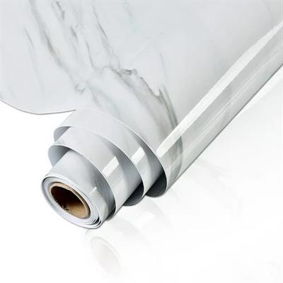 WHITE/GREY MARBLE ADHESIVE PAPER 
