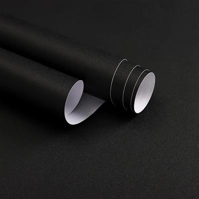 JET BLACK ADHESIVE PAPER