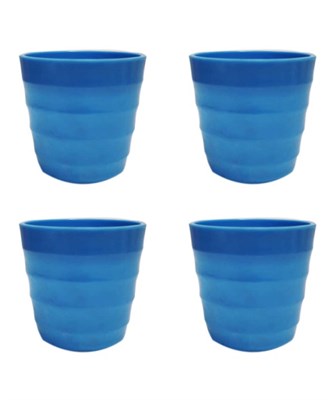 Pack Of 4 Imported Blue Small Pot