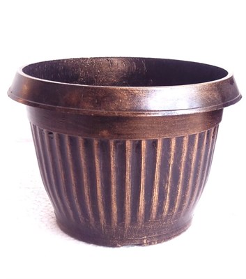 Fancy Pot Golden Black Pot 6 Inch