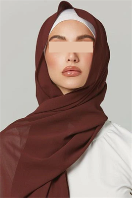 Georgette Chiffon - CHOCO BROWN