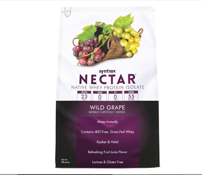 Syntrax Nectar Whey Protein Isolate, Wild Grape, 2 Pound