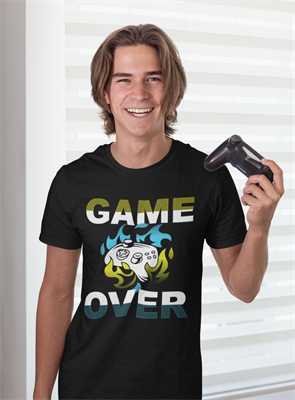 Game Over T-shirts Round Neck