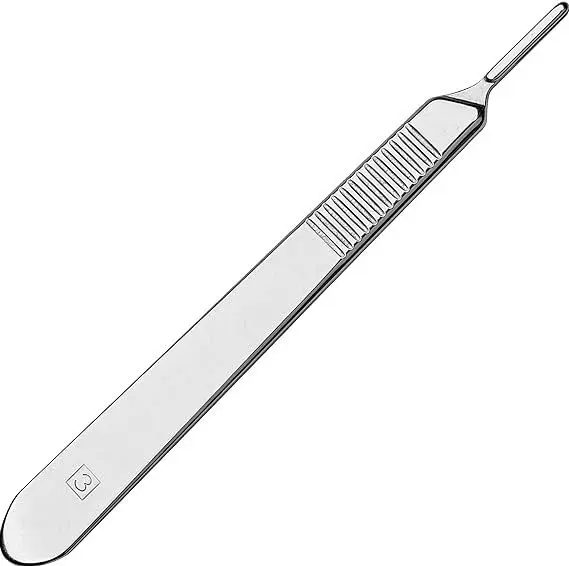 Stainless Steel Scalpel Handle#3 Compatible with Blade#11 | Hakeem Lahori
