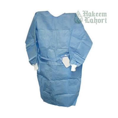 Disposable Cloth Gown Blue نیلا ڈسپوزایبل گاون (pack of 1)