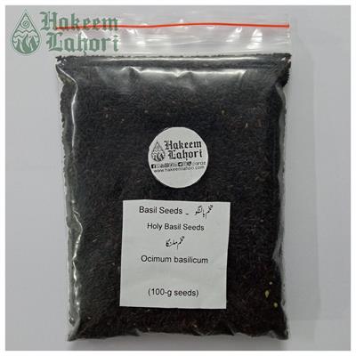 Basil Seeds تخم بالنگو Holy Basil Seed تخم ملنگا Ocimum Basilicum (100-g Packing)
