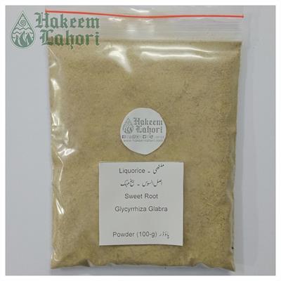 Liquorice ملٹھی Mulathi اصل السوس Sweet Root بیخ مہک Glycyrrhiza Glabra (100-g Powder Packing)
