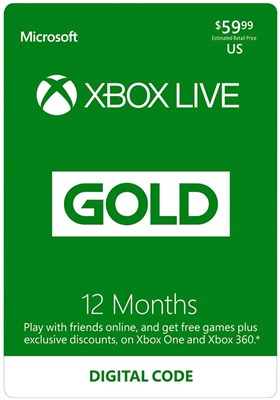 12 Months Xbox Live Global